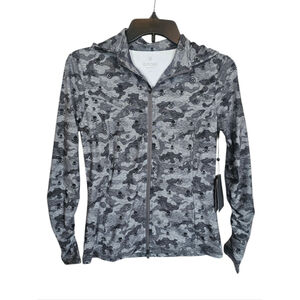 G/FORE Women’s Gray Icon Camo Skull Full Zip Golf Jacket Hoodie XS NWT MSRP $155